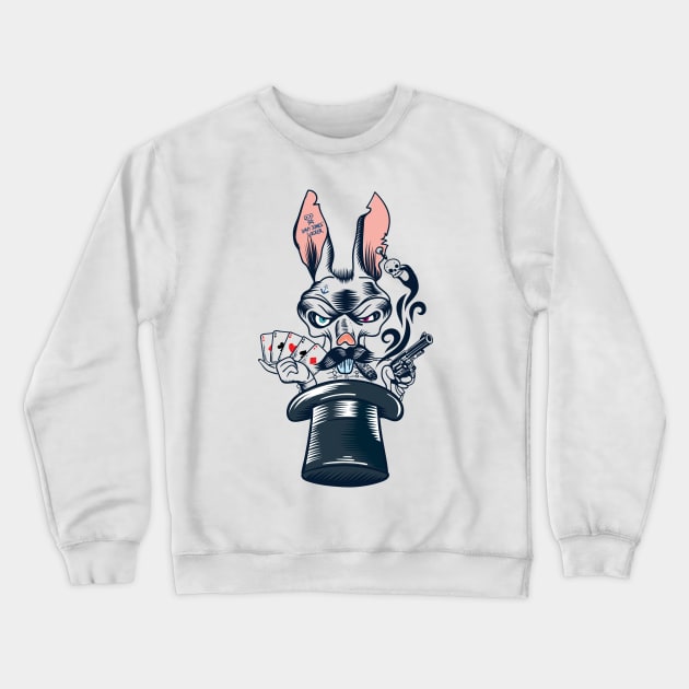 Rabbit Crewneck Sweatshirt by Enickma